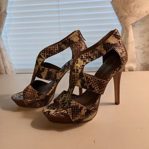 BCBG Strappy Platform Heels
